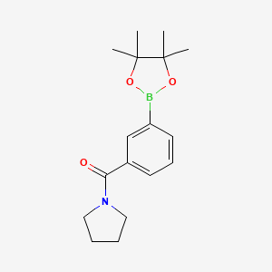 Pyrrolidin-1-yl(3-(4,4,5,5-tetramethyl-1,3,2-dioxaborolan-2-yl)phenyl)methanone