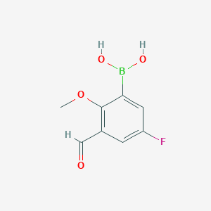 (5-Fluoro-3-formyl-2-methoxyphenyl)boronic acid