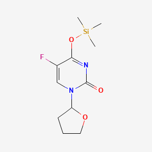molecular formula C11H17FN2O3Si B13405352 Ftorafur, TMS 