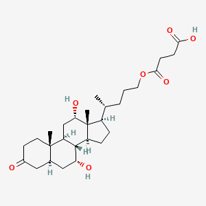 molecular formula C28H44O7 B13405369 3-Keto Petromyzonol 24-Hemisuccinate 