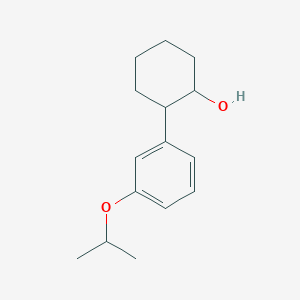 molecular formula C15H22O2 B13405389 trans-2-(3-iso-Propoxyphenyl)cyclohexanol 