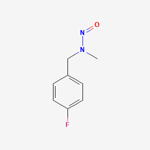 molecular formula C8H9FN2O B13405396 N-Nitroso-N-(p-fluorobenzyl)methylamine CAS No. 84174-21-0