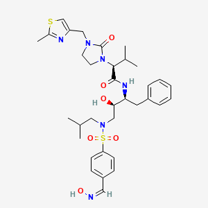 molecular formula C34H46N6O6S2 B13405434 E-Oximinoarylsulfonamide 
