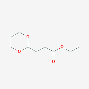 molecular formula C9H16O4 B1340544 Ethyl 3-(1,3-dioxan-2-YL)propionate CAS No. 86178-21-4