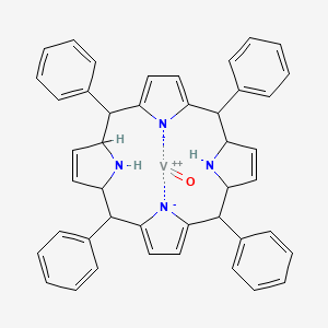 molecular formula C44H38N4OV B13405522 oxovanadium(2+);5,10,15,20-tetraphenyl-1,4,5,10,11,14,15,20,21,23-decahydroporphyrin-22,24-diide 