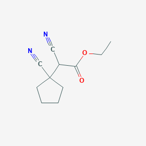 Ethyl cyano(1-cyanocyclopentyl)acetate