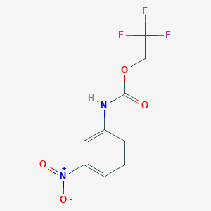 molecular formula C9H7F3N2O4 B1340561 2,2,2-Trifluoroethyl (3-nitrophenyl)carbamate CAS No. 403-99-6