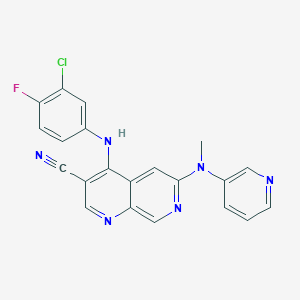 molecular formula C21H14ClFN6 B13405623 Tpl2-IN-I 