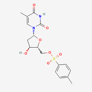 molecular formula C17H20N2O7S B13405624 5'-O-[(4-Methylphenylsulphonyl)thymidine 