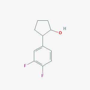 molecular formula C11H12F2O B13405675 trans-2-(3,4-Difluorophenyl)cyclopentanol 