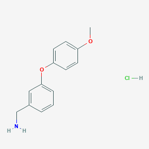 molecular formula C14H16ClNO2 B134057 3-(4-甲氧基苯氧基)苄胺盐酸盐 CAS No. 154108-33-5