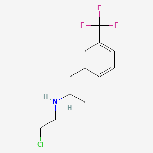 molecular formula C12H15ClF3N B13405734 N-(2-Chloroethyl)-alpha-methyl-m-trifluoromethylphenethylamine CAS No. 74051-05-1