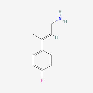 molecular formula C10H12FN B13405763 (2E)-3-(4-Fluorophenyl)-2-buten-1-amine CAS No. 783275-26-3