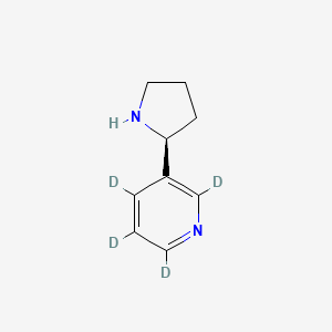 molecular formula C9H12N2 B13405787 (S)-Nornicotine-d4 