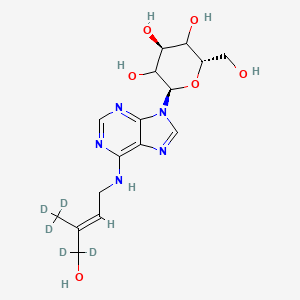 molecular formula C16H23N5O6 B13405805 trans-Zeatin-d5 N9-glucoside 