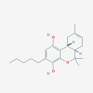 molecular formula C21H30O3 B13405825 (-)-11-Hydroxy-| currency8-tetrahydrocannabinol 