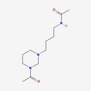 molecular formula C12H23N3O2 B13405831 N-[4-(3-Acetyltetrahydro-1(2H)-pyrimidinyl)butyl]-acetamide 