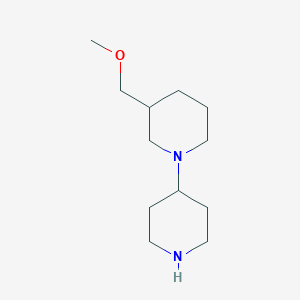 molecular formula C12H24N2O B13405846 3-(Methoxymethyl)-1,4'-bipiperidine 