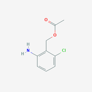 molecular formula C9H10ClNO2 B13405886 2-Amino-6-chlorobenzyl acetate 