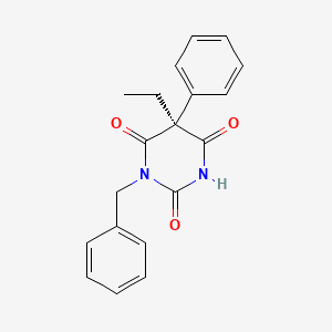 molecular formula C19H18N2O3 B13405966 (S)-Benzylphenobarbital 