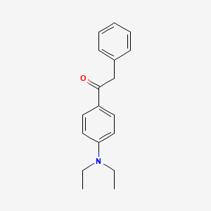 molecular formula C18H21NO B13405976 Ethanone, 1-[4-(diethylamino)phenyl]-2-phenyl- CAS No. 90547-65-2