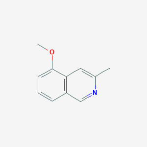 molecular formula C11H11NO B13406003 5-Methoxy-3-methylisoquinoline 