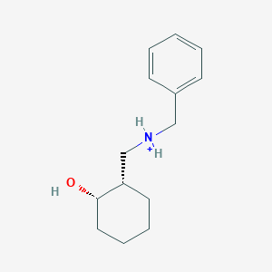 molecular formula C14H22NO+ B13406010 N-Benzyl(2-hydroxycyclohexyl)methanaminium CAS No. 77612-17-0