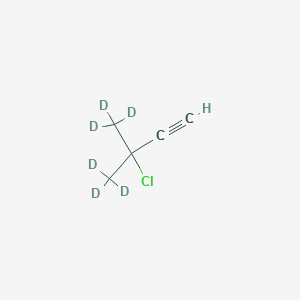 molecular formula C5H7Cl B13406035 3-Chloro-4,4,4-trideuterio-3-(trideuteriomethyl)but-1-yne 