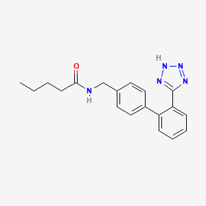 molecular formula C19H21N5O B13406043 N-((2'-(1H-Tetrazol-5-yl)-[1,1'-biphenyl]-4-yl)methyl)pentanamide 