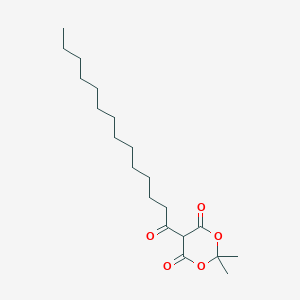 molecular formula C20H34O5 B13406057 2,2-Dimethyl-5-(1-oxotetradecyl)-1,3-dioxane-4,6-dione 