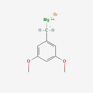 molecular formula C9H11BrMgO2 B13406104 3,5-Dimethoxybenzylmagnesium bromide 