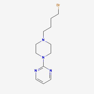 molecular formula C12H19BrN4 B1340617 2-(4-(4-Bromobutyl)piperazin-1-yl)pyrimidine CAS No. 87789-48-8