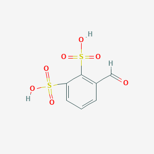 molecular formula C7H6O7S2 B13406202 3-Formylbenzene-1,2-disulfonic acid CAS No. 112652-88-7