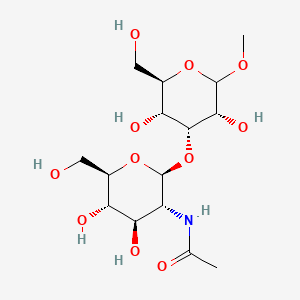 molecular formula C15H27NO11 B13406208 Methyl 3-O-[2-(acetylamino)-2-deoxy-beta-D-glucopyranosyl]-alpha-D-galactopyranoside 
