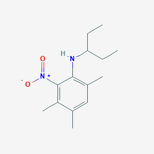 molecular formula C14H22N2O2 B13406230 N-(1-Ethylpropyl)-3,4,6-trimethyl-2-nitrobenzenamine CAS No. 905808-64-2