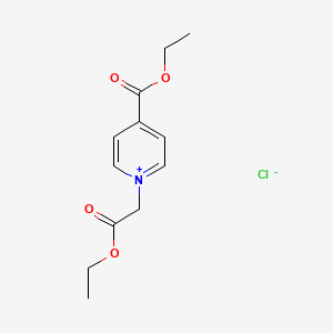 molecular formula C12H16ClNO4 B13406308 1-(2-Ethoxy-2-oxoethyl)-4-(ethoxycarbonyl)pyridin-1-ium chloride CAS No. 97744-51-9