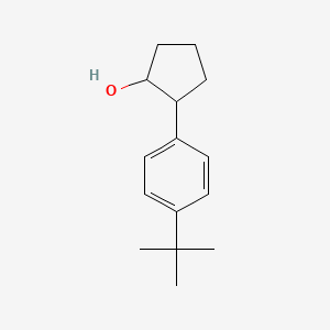 molecular formula C15H22O B13406344 trans-2-(4-tert-Butylphenyl)cyclopentanol 