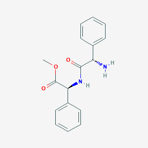 molecular formula C17H18N2O3 B13406380 methyl (2S)-2-[[(2S)-2-amino-2-phenylacetyl]amino]-2-phenylacetate 