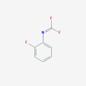 molecular formula C7H4F3N B13406391 (2-Fluorophenyl)carbonimidoyl CAS No. 77897-06-4