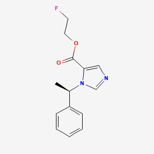 molecular formula C14H15FN2O2 B13406404 2-Fluoroethyl 1-[(1r)-1-phenylethyl]-1h-imidazole-5-carboxylate CAS No. 960403-07-0
