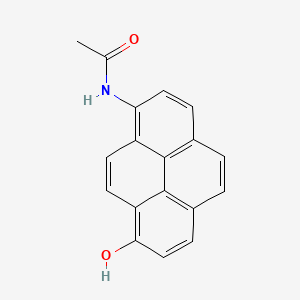 molecular formula C18H13NO2 B13406408 Acetamide, N-(8-hydroxy-1-pyrenyl)- CAS No. 91598-92-4