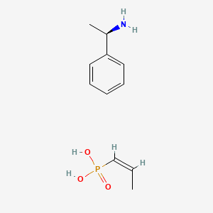 molecular formula C11H18NO3P B13406419 cis-Propenylphosphonic Acid (R)-(+)-a-Methylbenzylamine Salt 