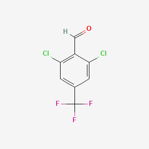 molecular formula C8H3Cl2F3O B1340647 2,6-Dichloro-4-(trifluoromethyl)benzaldehyde CAS No. 118754-52-2