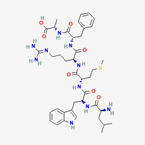 molecular formula C40H58N10O7S B1340651 Leu-Trp-Met-Arg-Phe-Ala 
