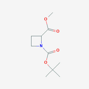 molecular formula C10H17NO4 B1340653 Methyl N-Boc-azetidine-2-carboxylate CAS No. 255882-72-5