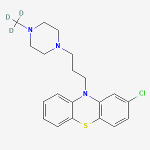 molecular formula C20H24ClN3S B13406538 Prochlorperazine-d3 Dimesylate 