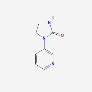 molecular formula C8H9N3O B1340658 1-(Pyridin-3-yl)imidazolidin-2-one CAS No. 56205-14-2