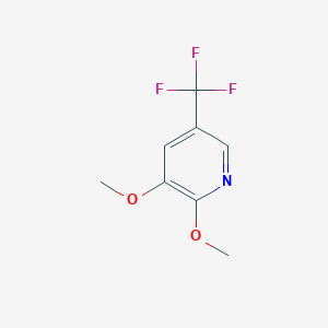 molecular formula C8H8F3NO2 B1340659 2,3-Dimethoxy-5-(trifluoromethyl)pyridine CAS No. 124432-61-7