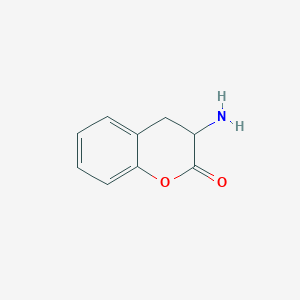 molecular formula C9H9NO2 B134066 3-Aminochroman-2-one CAS No. 152580-32-0
