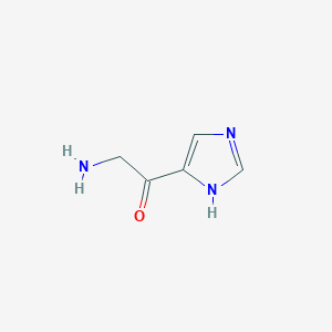 molecular formula C5H7N3O B13406608 2-amino-1-(1H-imidazol-5-yl)ethanone CAS No. 92901-93-4